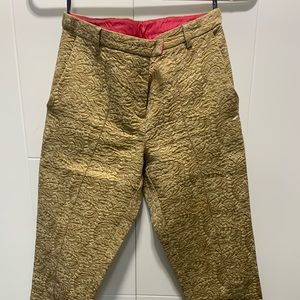 Topshop: Bright Gold Detailer Trousers